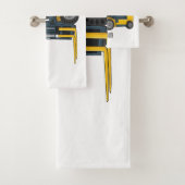 Voorlichting cartoon bad handdoek (Insitu)