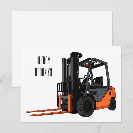 Voorlichting cartoon briefkaart (Voorkant / Achterkant)