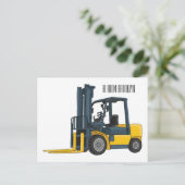 Voorlichting cartoon briefkaart (Staand voorkant)