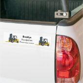 Voorlichting cartoon bumpersticker (Op Truck)