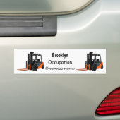 Voorlichting cartoon bumpersticker (Op auto)