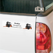 Voorlichting cartoon bumpersticker (Op Truck)