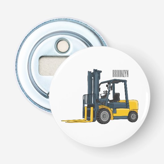 Voorlichting cartoon button flesopener (Voorkant)