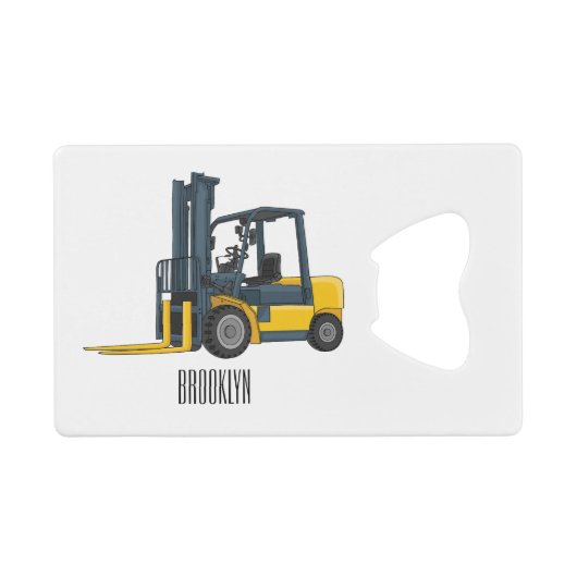 Voorlichting cartoon creditkaart flessenopener (Voorkant (Horizontaal))