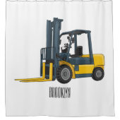 Voorlichting cartoon douchegordijn (Voorkant)