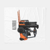Voorlichting cartoon fleece deken (Voorkant (Horizontaal))