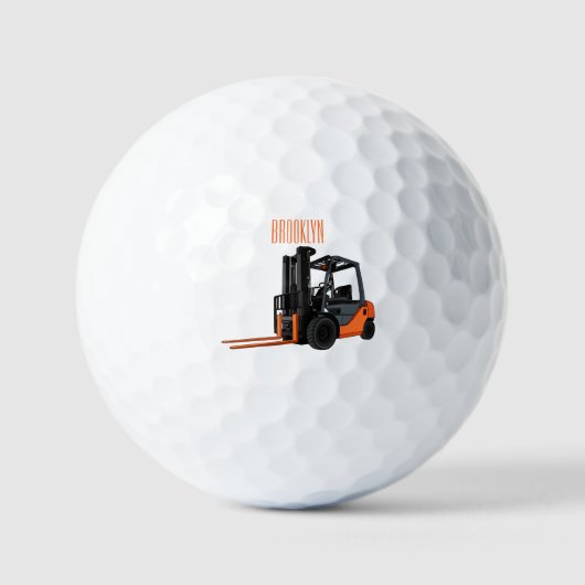 Voorlichting cartoon golfballen (Voorkant)