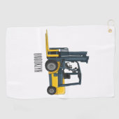 Voorlichting cartoon golfhanddoek (Horizontaal)