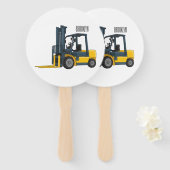 Voorlichting cartoon handwaaier (Voorkant en achterkant)