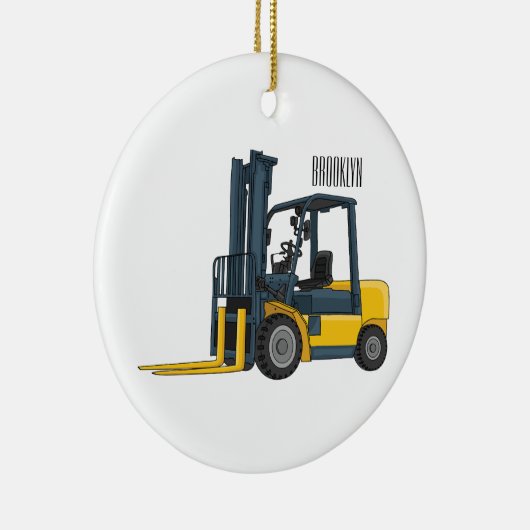 Voorlichting cartoon keramisch ornament (Rechts)