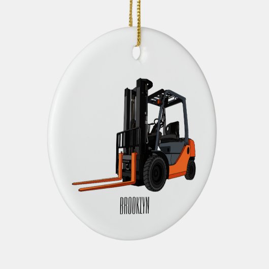 Voorlichting cartoon keramisch ornament (Rechts)