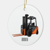 Voorlichting cartoon keramisch ornament (Links)