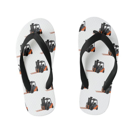 Voorlichting cartoon kinder teenslippers (Voetbed)
