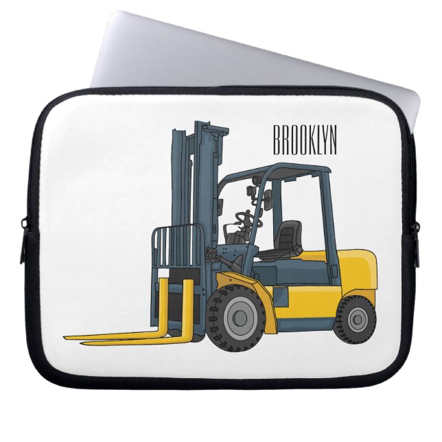 Voorlichting cartoon laptop sleeve (Voorkant)