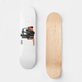 Voorlichting cartoon persoonlijk skateboard (Voorkant)