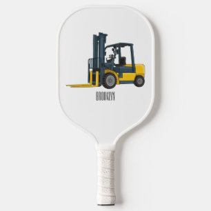 Voorlichting cartoon pickleball paddle