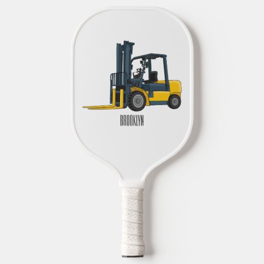 Voorlichting cartoon pickleball paddle (Voorkant)