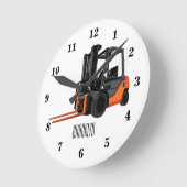 Voorlichting cartoon ronde klok (Hoek)