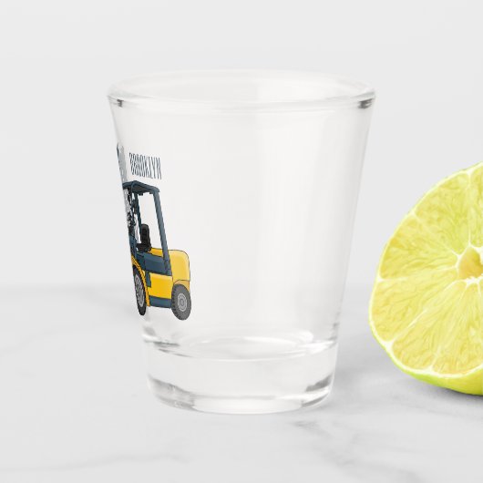 Voorlichting cartoon shot glas (Rechts)