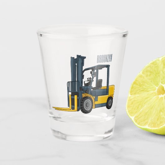 Voorlichting cartoon shot glas (Voorkant)