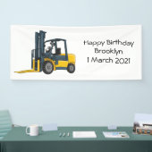 Voorlichting cartoon spandoek (Beurs)