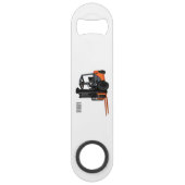 Voorlichting cartoon speed flessenopener (Achterkant)