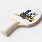 Voorlichting cartoon tafeltennisbatje (Voorkant Gekanteld)