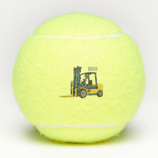 Voorlichting cartoon tennisballen (Voorkant)