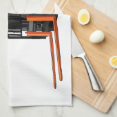 Voorlichting cartoon theedoek (Quarter Fold)