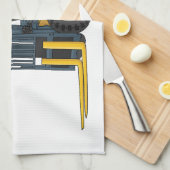 Voorlichting cartoon theedoek (Quarter Fold)