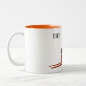 Voorlichting cartoon tweekleurige koffiemok (Links)