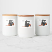 Voorlichting cartoon voedselcontainer etiket (Flessen)