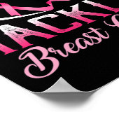 Voorlichting over borstkanker - Amerikaans Footbal Poster (Hoek)