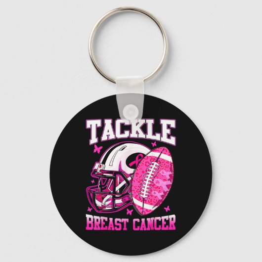 Voorlichting over borstkanker bestrijden Amerikaan Sleutelhanger (Voorkant)
