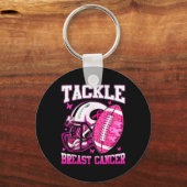 Voorlichting over borstkanker bestrijden Amerikaan Sleutelhanger (Voorkant)