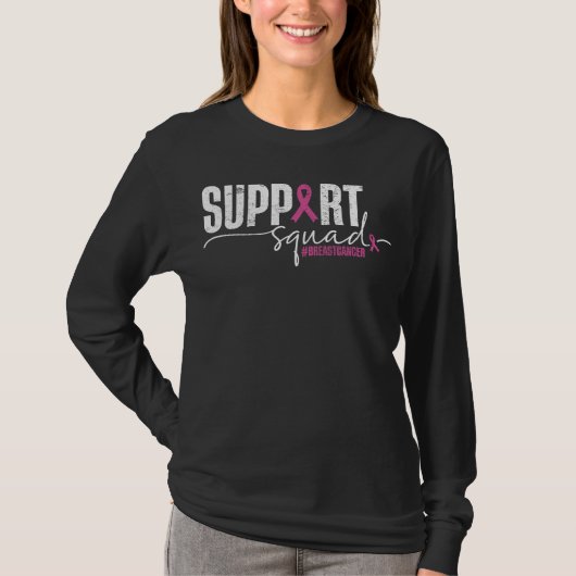 Voorlichting over borstkanker bij supportpletie t-shirt (Voorkant)
