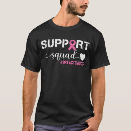 Voorlichting over borstkanker bij supportpletie t-shirt