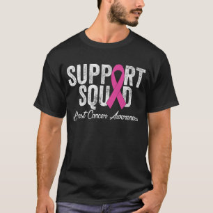 Voorlichting over borstkanker bij supportpletie t-shirt