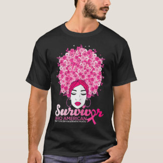 Voorlichting over borstkanker bij vrouwen in Afrik T-shirt