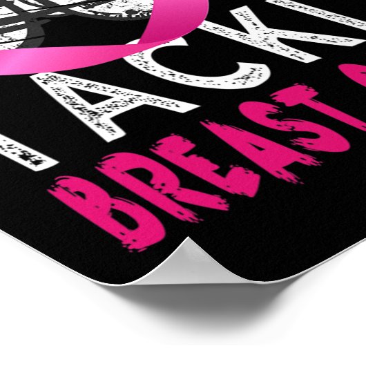 Voorlichting over borstkanker Overlevende Football Poster (Hoek)