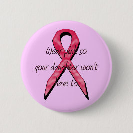 voorlichting over borstkanker ronde button 5,7 cm