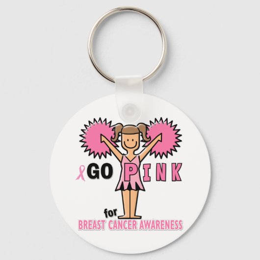 Voorlichting over borstkanker sleutelhanger (Voorkant)