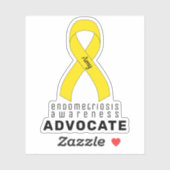 Voorlichting over endometriose Advocate vinylStick Sticker (Vel)
