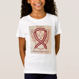 Voorlichting over hoofd- en nekkanker Ribbon Angel T-shirt