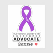 Voorlichting over Internationale Vrouwendag Sticker (Vel)