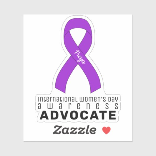 Voorlichting over Internationale Vrouwendag Sticker (Vel)