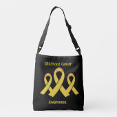 Voorlichting over kinderkanker crossbody tas (Achterkant)