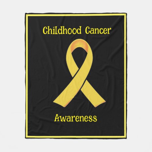 Voorlichting over kinderkanker fleece deken (Voorkant)