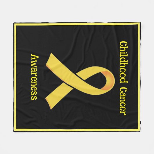 Voorlichting over kinderkanker fleece deken (Voorkant (Horizontaal))