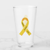 Voorlichting over kinderkanker glas (Voorkant)